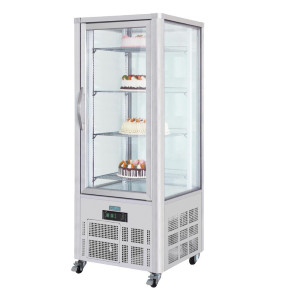 Vitrine küpsetistele roostevabast terasest 1 klaasuksega seeria G - 400L - Polar - Fourniresto