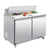 Valmistuslett 2 ustega - 2 x GN 1/6 405 L - Polar - Fourniresto