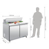 Valmistuslett 2 ustega - 2 x GN 1/6 405 L - Polar - Fourniresto