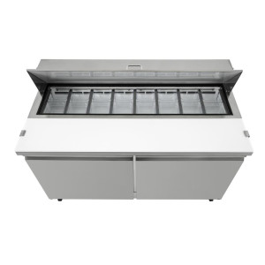 Ettevalmistuslett 2 ustega - 527 L 16 X GN 1/6 - Polar - Fourniresto