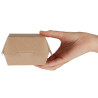 Kõrgekvaliteedilised kompostitavad Kraft Burgeri karbid - L 108mm - 250 tk - Colpac