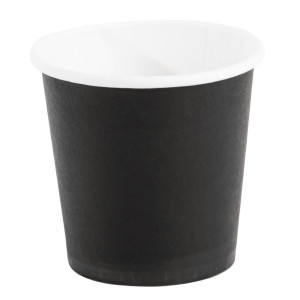 Mustad ühekordsed espressotopsid - 120ml - 1000 tükki komplektis - Fiesta