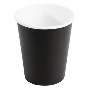Ühekordsed mustad kuumade jookide topsid - 225 ml - 1000 tk komplekt - Fiesta