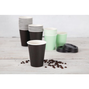 Ühekordsed kuumade jookide mustad tassid - 225 ml - 50 tk komplekt - Fiesta