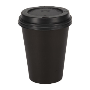 Ühekordsed mustad kuumade jookide tassid 340 ml - 50 tükki komplektis - Fiesta