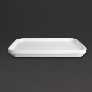 Plastikust valge kiirtoitlustusplaat 345 x 265 mm - Olympia KRISTALLON - Fourniresto