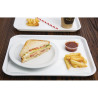 Plastikust valge kiirtoitlustusplaat 345 x 265 mm - Olympia KRISTALLON - Fourniresto