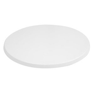 Ümmargune valge lauaplaat - Ø 600mm - Bolero