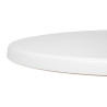 Ümmargune valge lauaplaat - Ø 600mm - Bolero