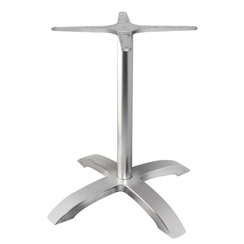 Table Base 4 Branches in Brushed Aluminum - Bolero Table Base 4 Branches in Brushed Aluminum - Bolero