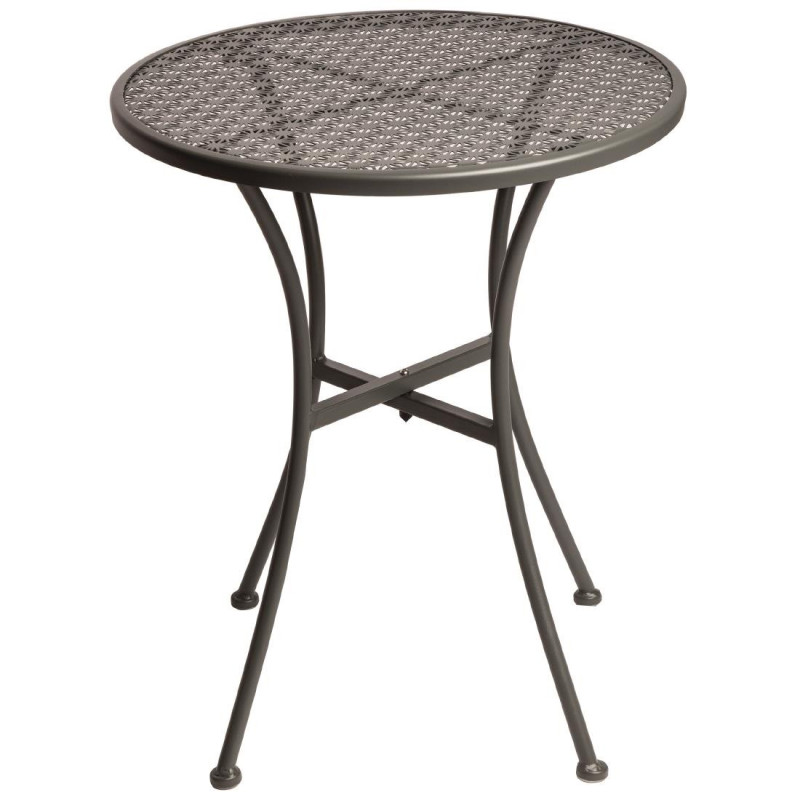 Ümmargune avatud terasest bistroolaud - 600 mm - Bolero - Fourniresto Ümmargune avatud terasest bistroolaud - 600 mm - Bolero - Fourniresto