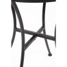 Ümar aukudega terasest bistroolaud - must - 600 mm - Bolero - Fourniresto