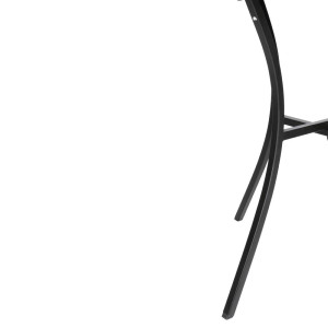 Ruudukujuline avatud terasest bistroolilaud - must - 700 mm - Bolero - Fourniresto