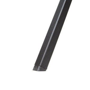 Ruudukujuline avatud terasest bistroolilaud - must - 700 mm - Bolero - Fourniresto