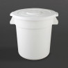 Ümmargune valge konteiner 38L - Vogue - Fourniresto
