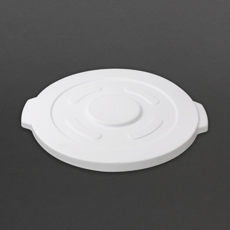 White 76L Round Container Lid - Vogue - Fourniresto White 76L Round Container Lid - Vogue - Fourniresto