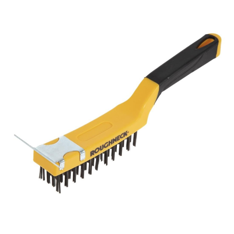 Brosse pour Grill avec Racloir - 300 mm - FourniResto Brosse pour Grill avec Racloir - 300 mm - FourniResto