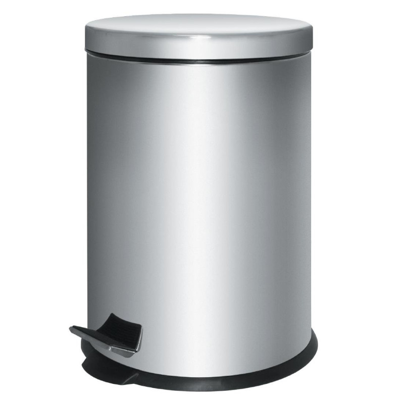 Stainless Steel Pedal Bin - 5L - FourniResto Stainless Steel Pedal Bin - 5L - FourniResto