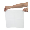 Valged paberist snäkipaberid 1 kiht 330 x 330 mm - 5000 tk komplektis - FourniResto