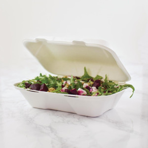 Toitude karbid suhkruroost koos hingedega kaanega - L 228mm - 200 tk komplektis - Vegware
