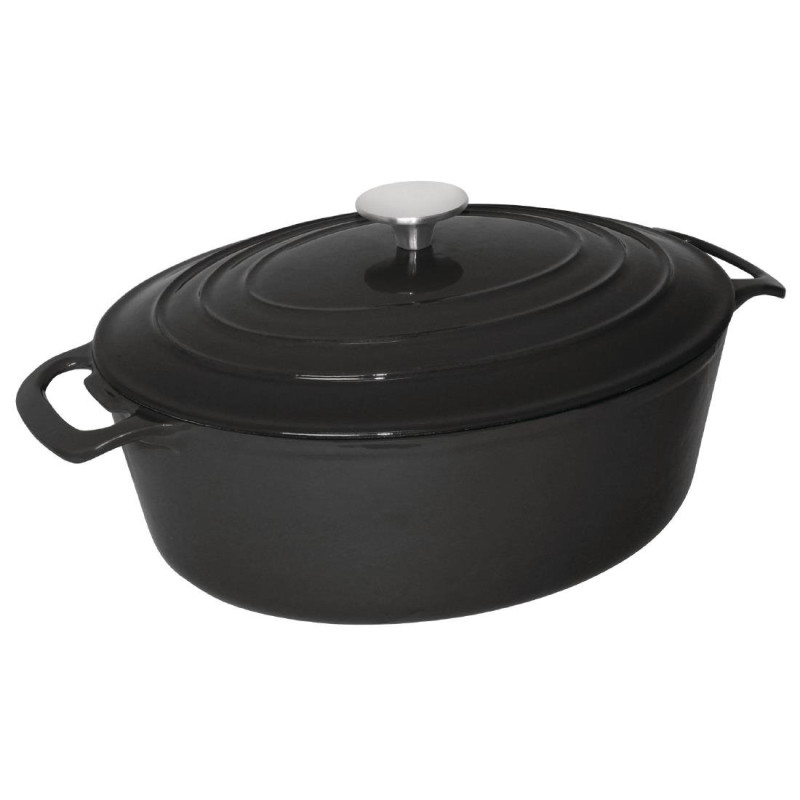 Grande Cocotte Ovale Noire - 6L - Vogue Grande Cocotte Ovale Noire - 6L - Vogue