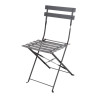 Terrassitoolid terasest - mustad - 2 tk komplektis - Bolero - Fourniresto
