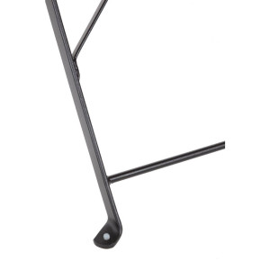Terrassitoolid terasest - mustad - 2 tk komplektis - Bolero - Fourniresto