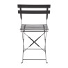 Terrassitoolid terasest - mustad - 2 tk komplektis - Bolero - Fourniresto