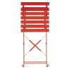 Terrassitoolid terasest - punased - 2 tk komplektis - Bolero - Fourniresto