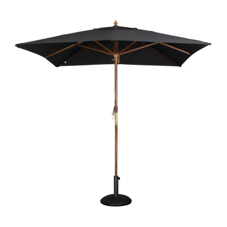 Must ruudukujuline päikesevari - L 2500mm - Bolero