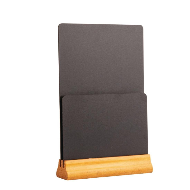 Chevalet de table ardoise double face - Olympia - Fourniresto Chevalet de table ardoise double face - Olympia - Fourniresto