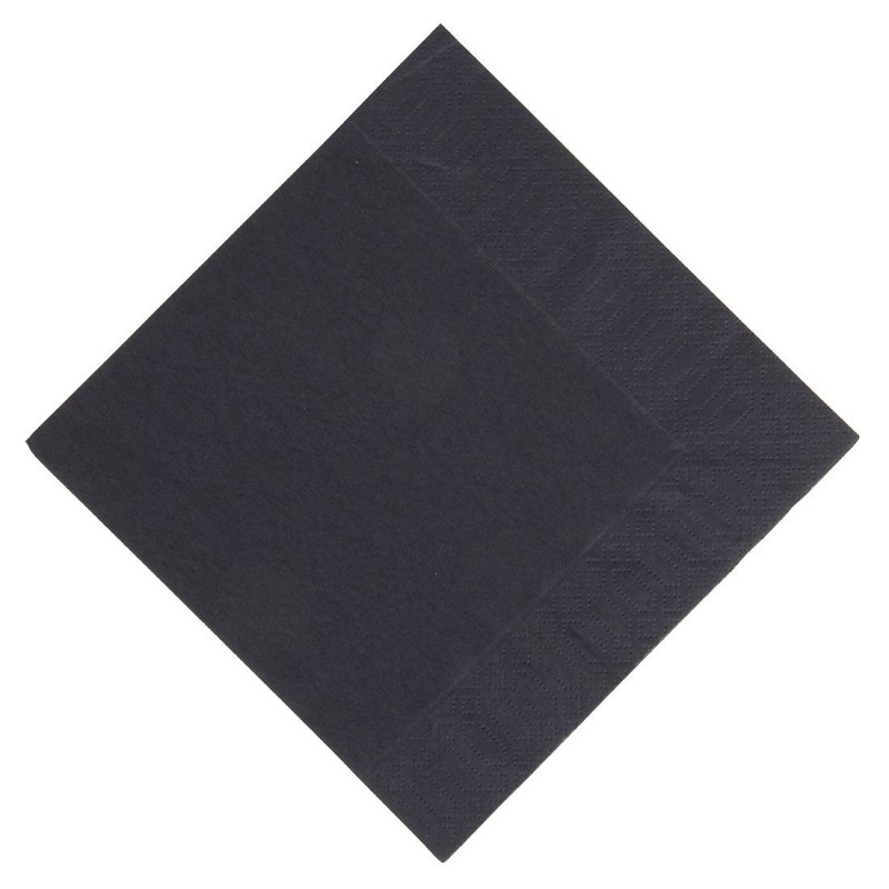 Salvrätikud mustast komposteeritavast puuvillast - 3 kihti - 30x30 - 1000 tk komplektis - FourniResto - Fourniresto Salvrätikud mustast komposteeritavast puuvillast - 3 kihti - 30x30 - 1000 tk komplektis - FourniResto - Fourniresto