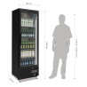 Tagumine vertikaalne positiivne baarikapp ühe uksega Polar seeria G- 307 L - Polar