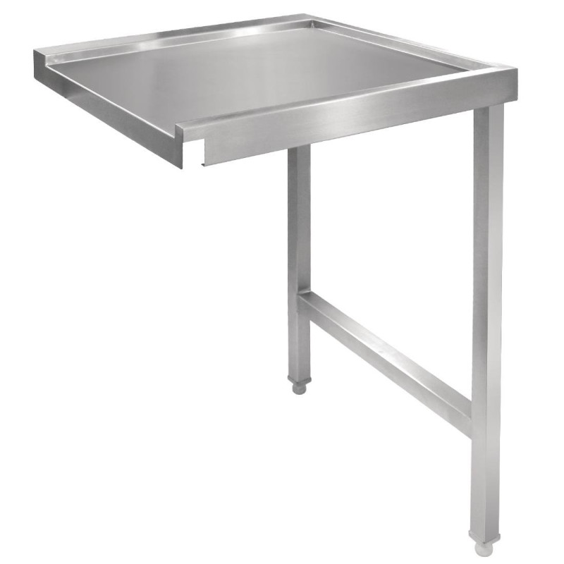 Table De Sortie Droite Pour Lave-Vaisselle À Capot - L 600mm - Vogue Table De Sortie Droite Pour Lave-Vaisselle À Capot - L 600mm - Vogue