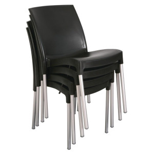 Bistro kohvikutoolid mustad - 4 tk komplektis - Bolero