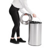 Prügikast Dome roostevabast terasest - 40L - Bolero