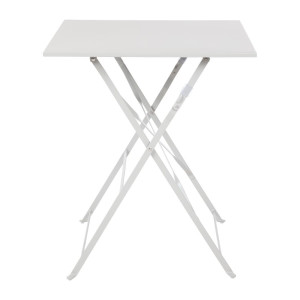 Värvitud terasest ruudukujuline terrassilaud - hall - 600mm - Bolero - Fourniresto