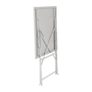 Värvitud terasest ruudukujuline terrassilaud - hall - 600mm - Bolero - Fourniresto