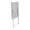 Värvitud terasest ruudukujuline terrassilaud - hall - 600mm - Bolero - Fourniresto
