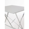 Värvitud terasest ruudukujuline terrassilaud - hall - 600mm - Bolero - Fourniresto