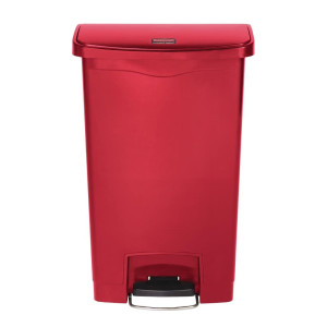Prügikast pedaaliga Slim Jim punane - 50L - Rubbermaid
