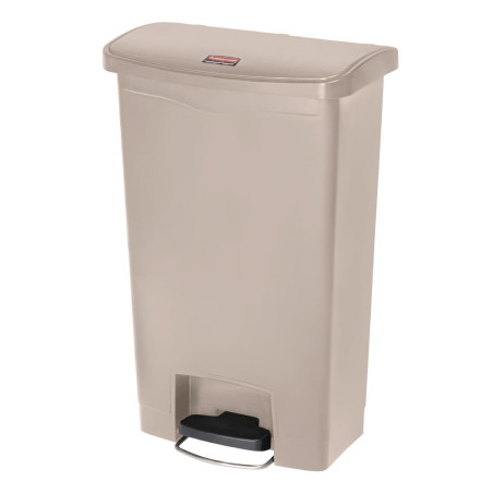 Prügikast pedaaliga Slim Jim Beige - 50L - Rubbermaid