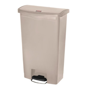 Prügikast pedaaliga Slim Jim Beige- 68L - Rubbermaid