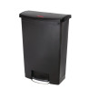 Prügikast pedaaliga Slim Jim must - 90L - Rubbermaid