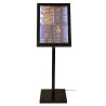 Valgustatud must LED-stend - Securit - Fourniresto