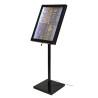 Valgustatud must LED-stend - Securit - Fourniresto