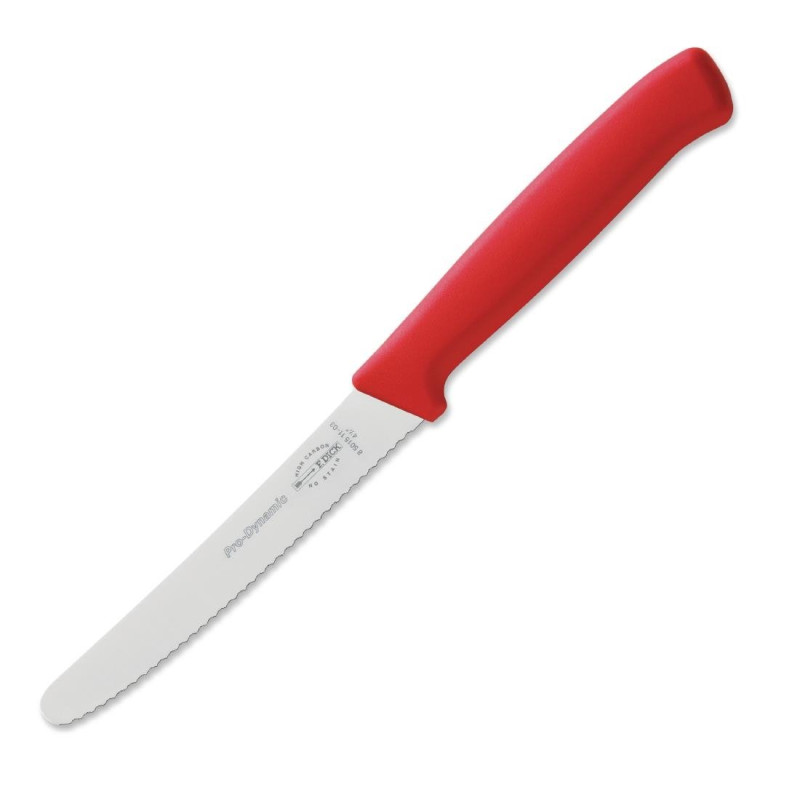 Universaalne sakilise teraga nuga Pro Dynamic punane - P 110mm - Dick Universaalne sakilise teraga nuga Pro Dynamic punane - P 110mm - Dick