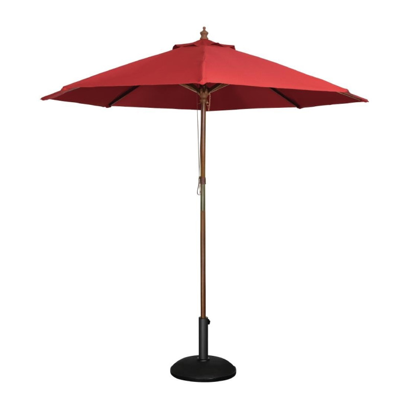 Red Round Parasol - 2.5 m - Bolero Red Round Parasol - 2.5 m - Bolero