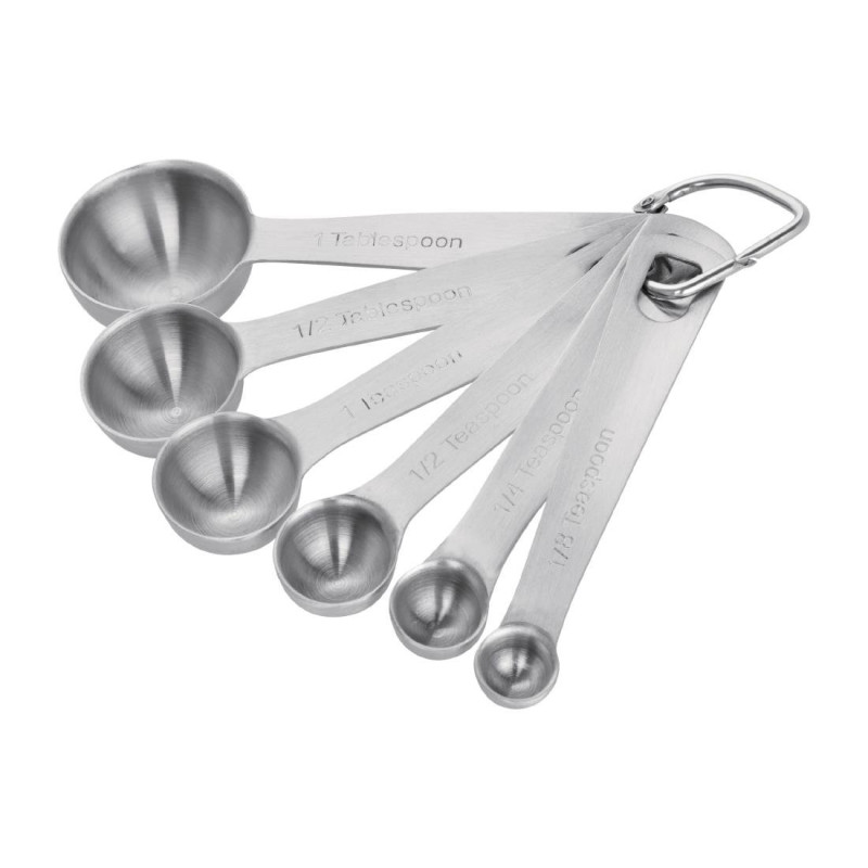 Set of 6 measuring spoons - Vogue - Fourniresto Set of 6 measuring spoons - Vogue - Fourniresto