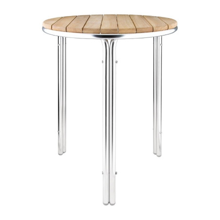 Ümmargune saare- ja alumiiniumlaud diameetriga 600 mm - Bolero - Fourniresto